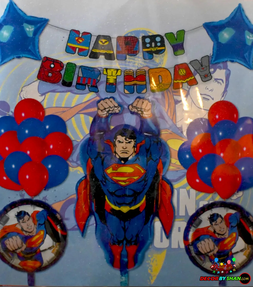 Happy Birthday Superman Theme Sets
