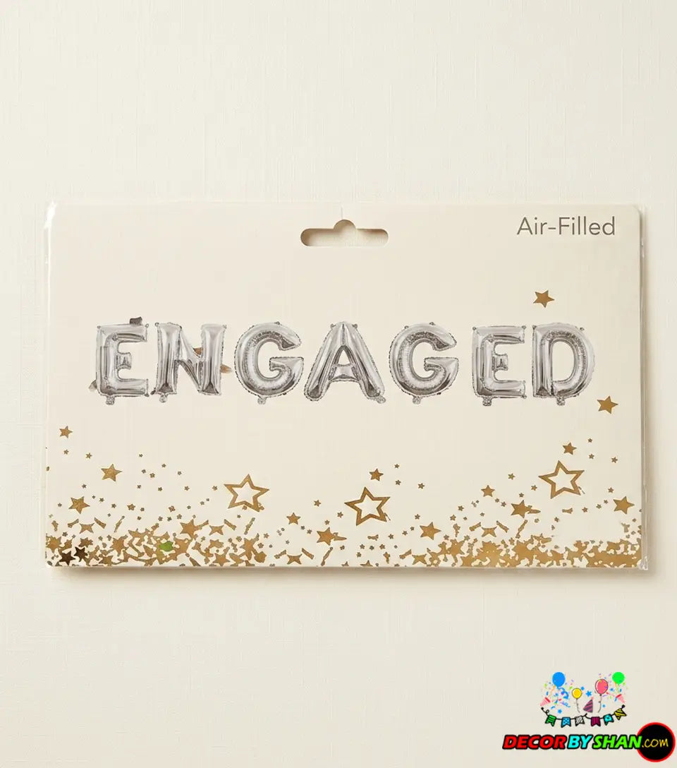 Engagment Foil Balloons set