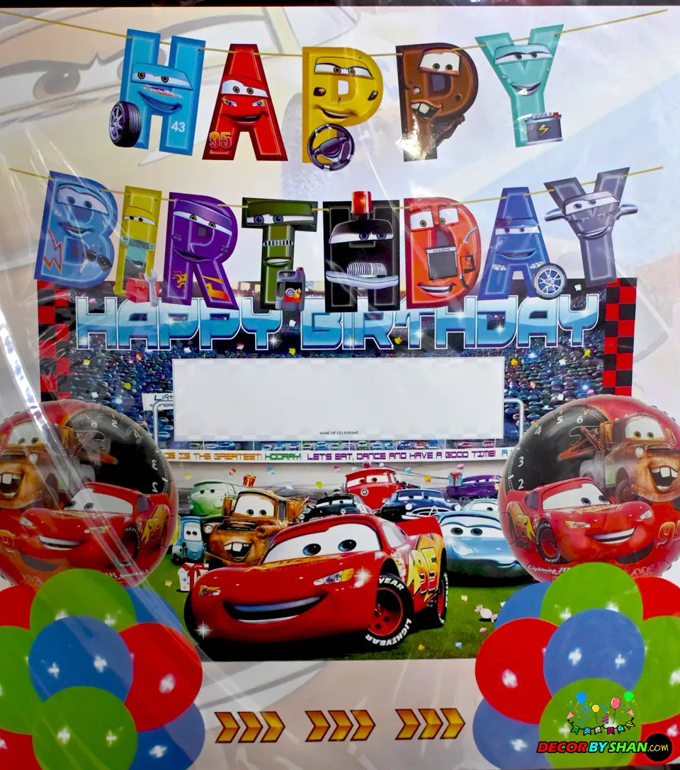 Happy Birthday Car Theme Sets