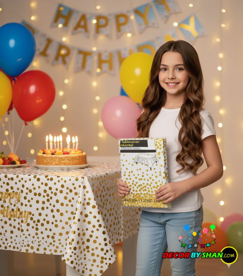 Birthday Cake Table Cover