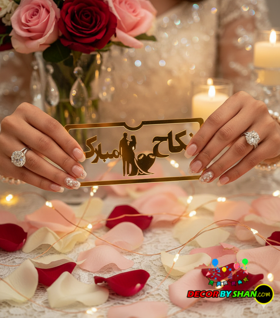 Nikha Mubarak Acrylic Envelope