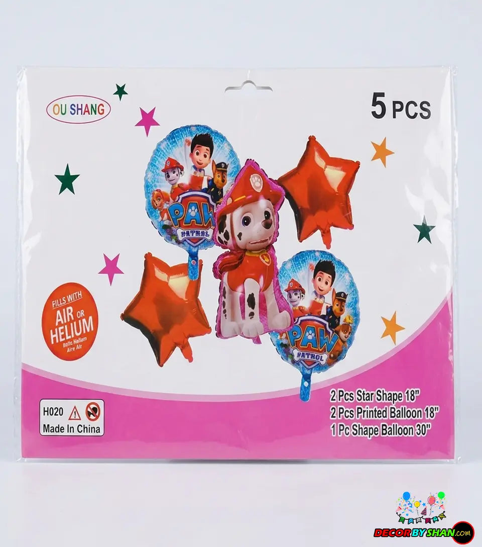 Cartoon Set Foil Baloon