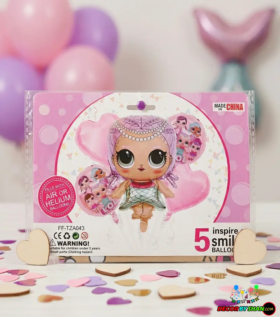 Cartoon Set Foil Baloon