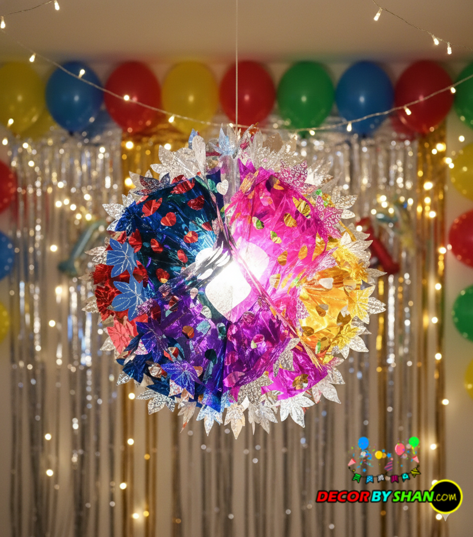 Foil Polka Hanging Decor Bail