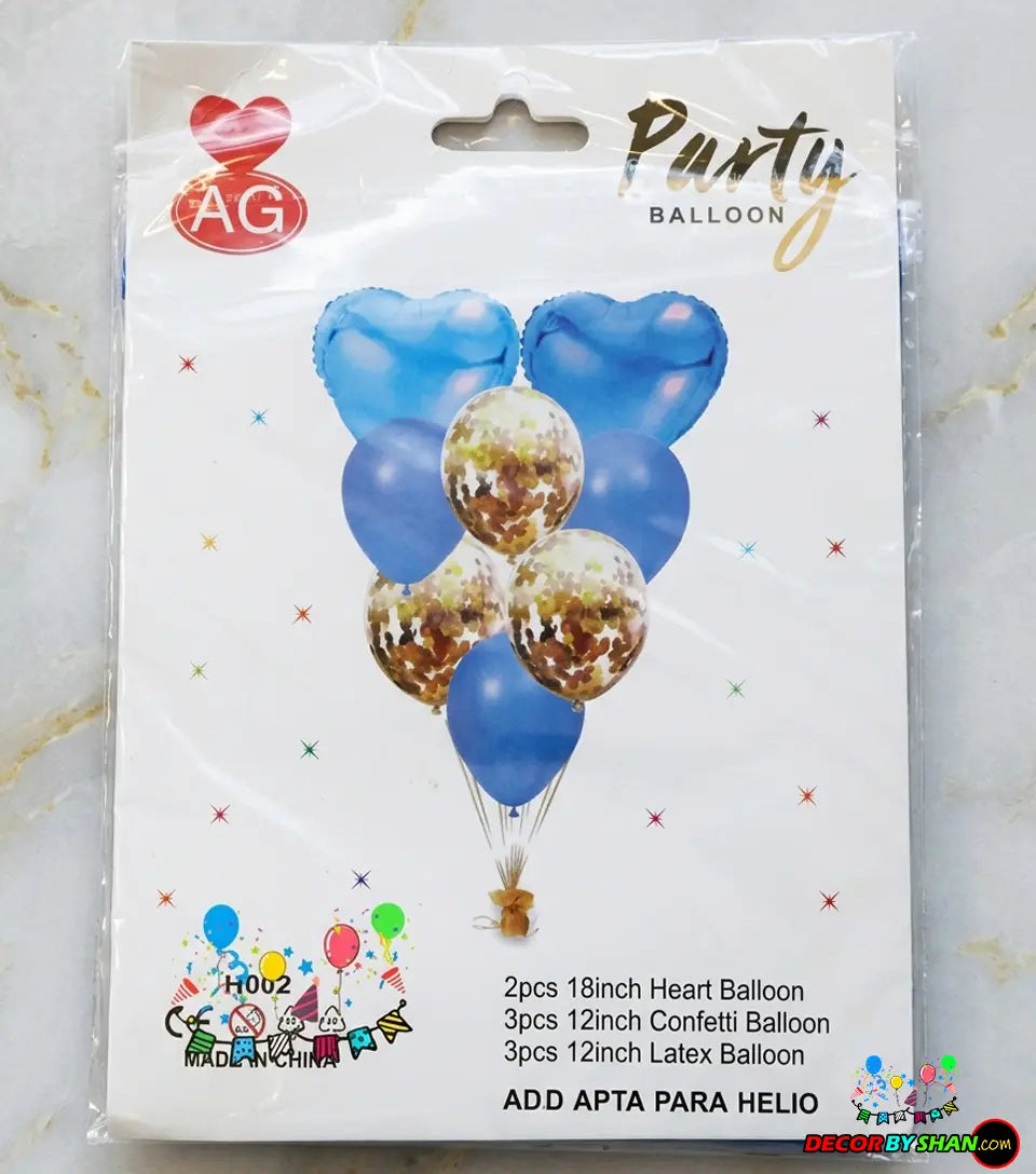 Confetti,Foil,Latex  Baloon Card Set