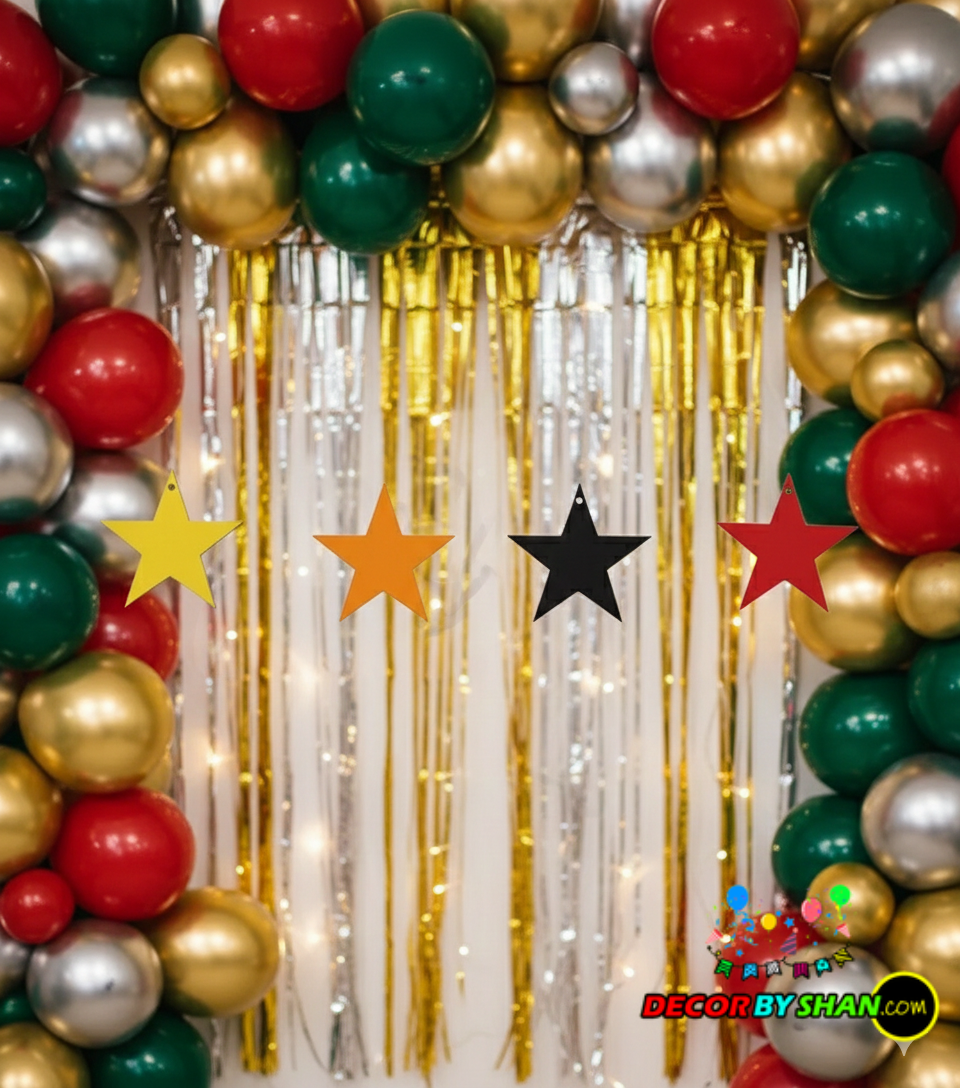 Star Hanging Décor 12Pcs/Pack
