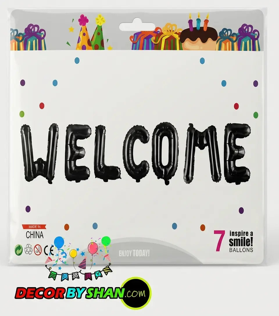 Welcome Baby Foil Balloon Set