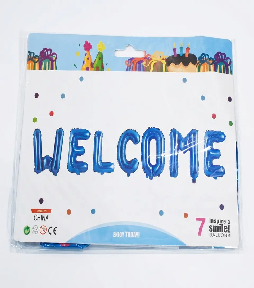 Welcome Baby Foil Balloon Set