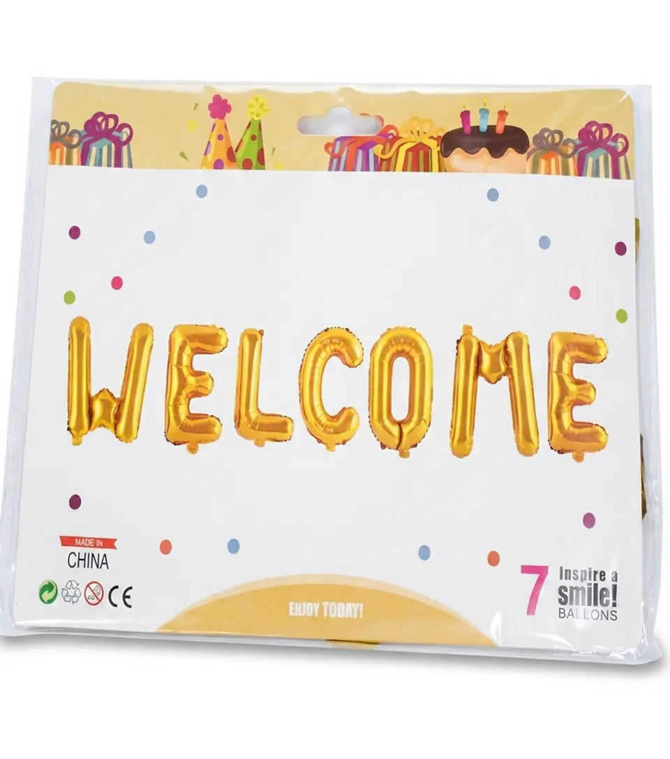 Welcome Baby Foil Balloon Set