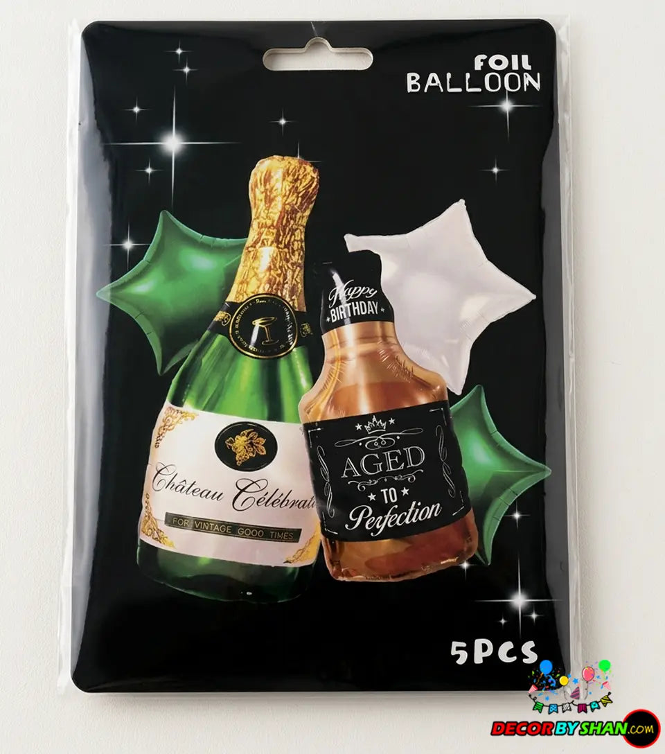 Happy Birthday Foil Baloon Sets 5Pcs