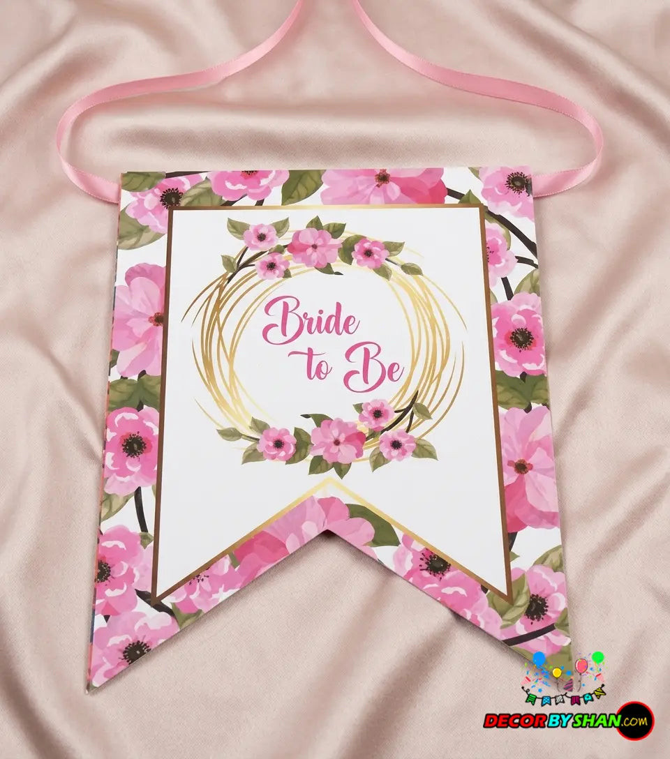 Bride To Be Letter Banner 6Pcs