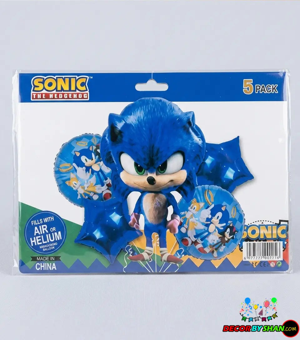 Sonic foil balloon Set