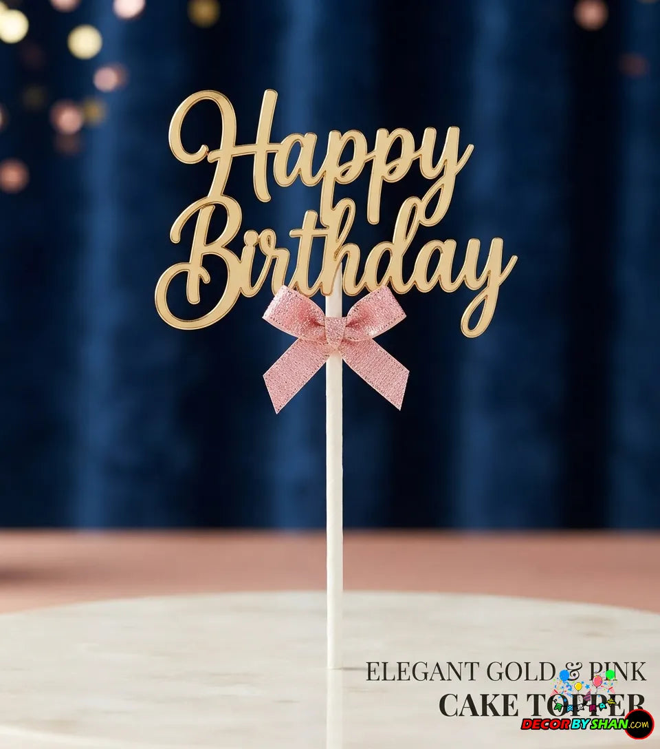 Happy Bithday Cake Toppers