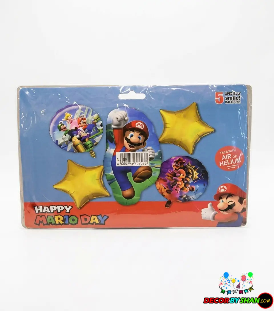 Mario Foil Baloon Set