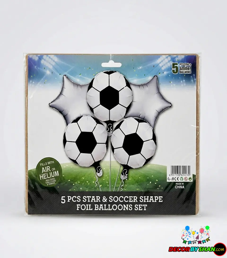 Football Foil Baloons Set