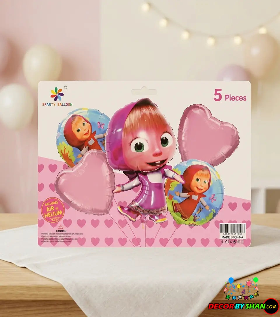 Masha Foil Baloons Set