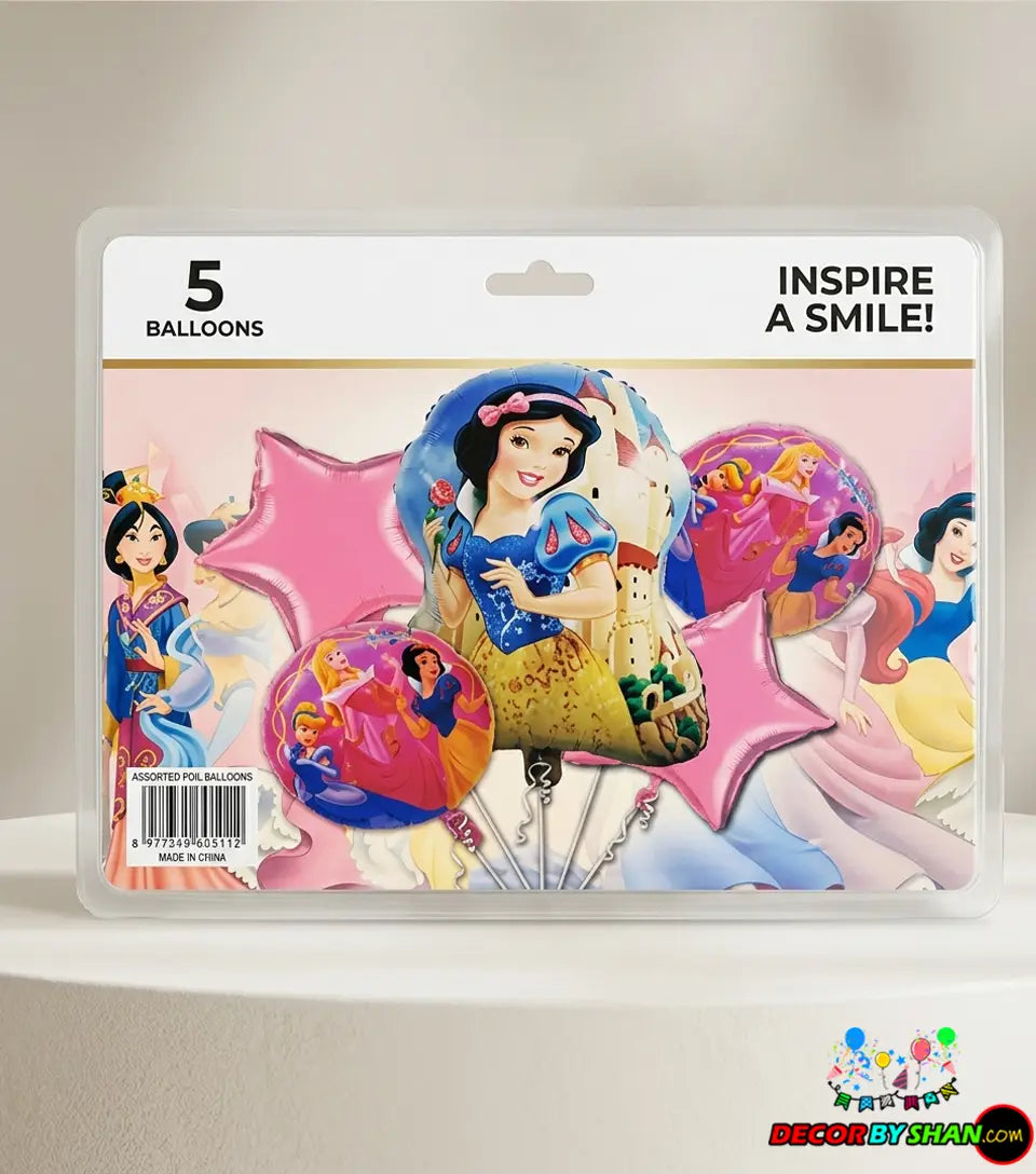 Cinderella Foil Baloons Set