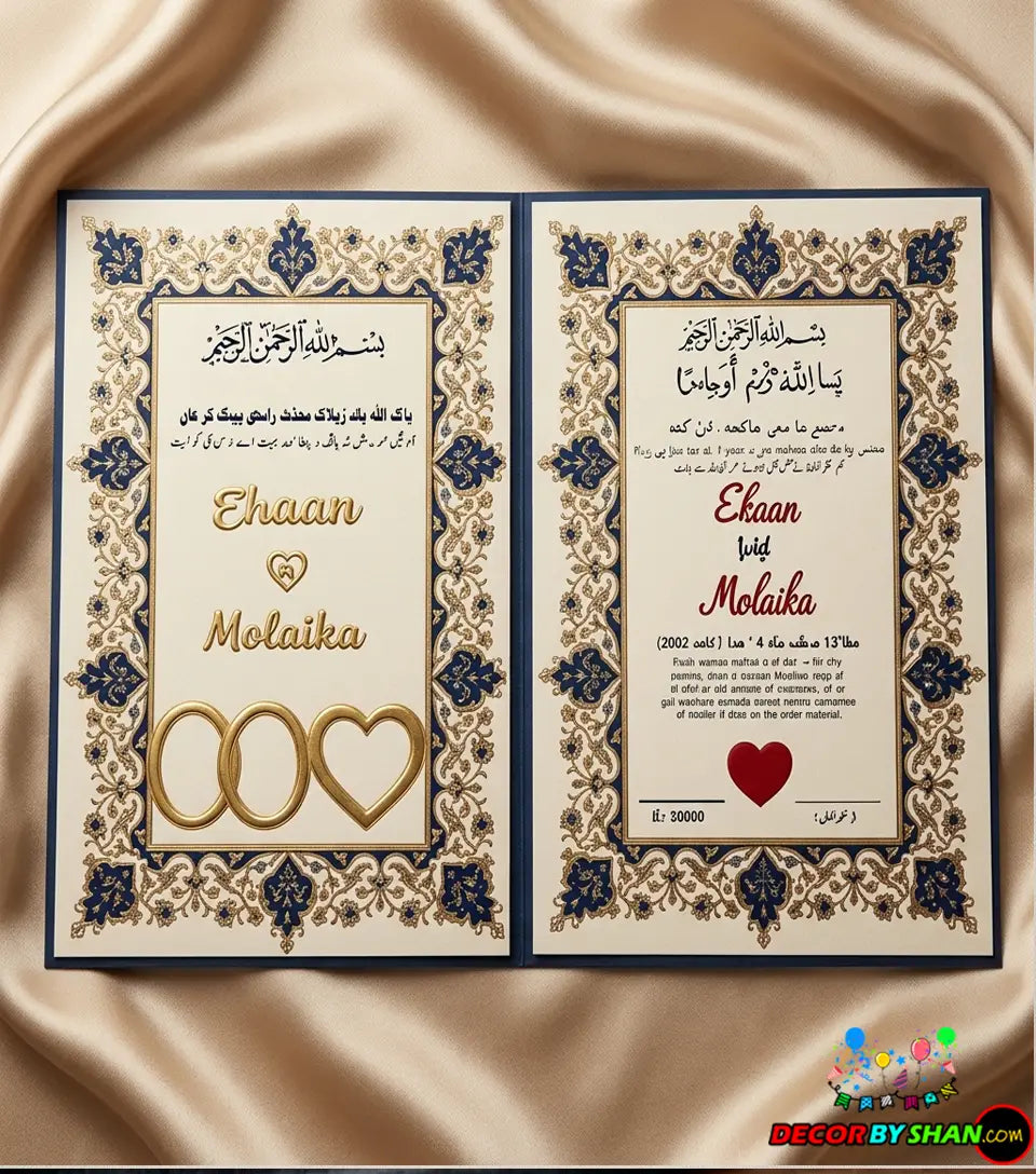 Customise Nikah Thumb Album A4