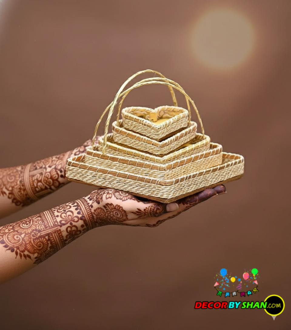 Heart Shape Tokri Sets