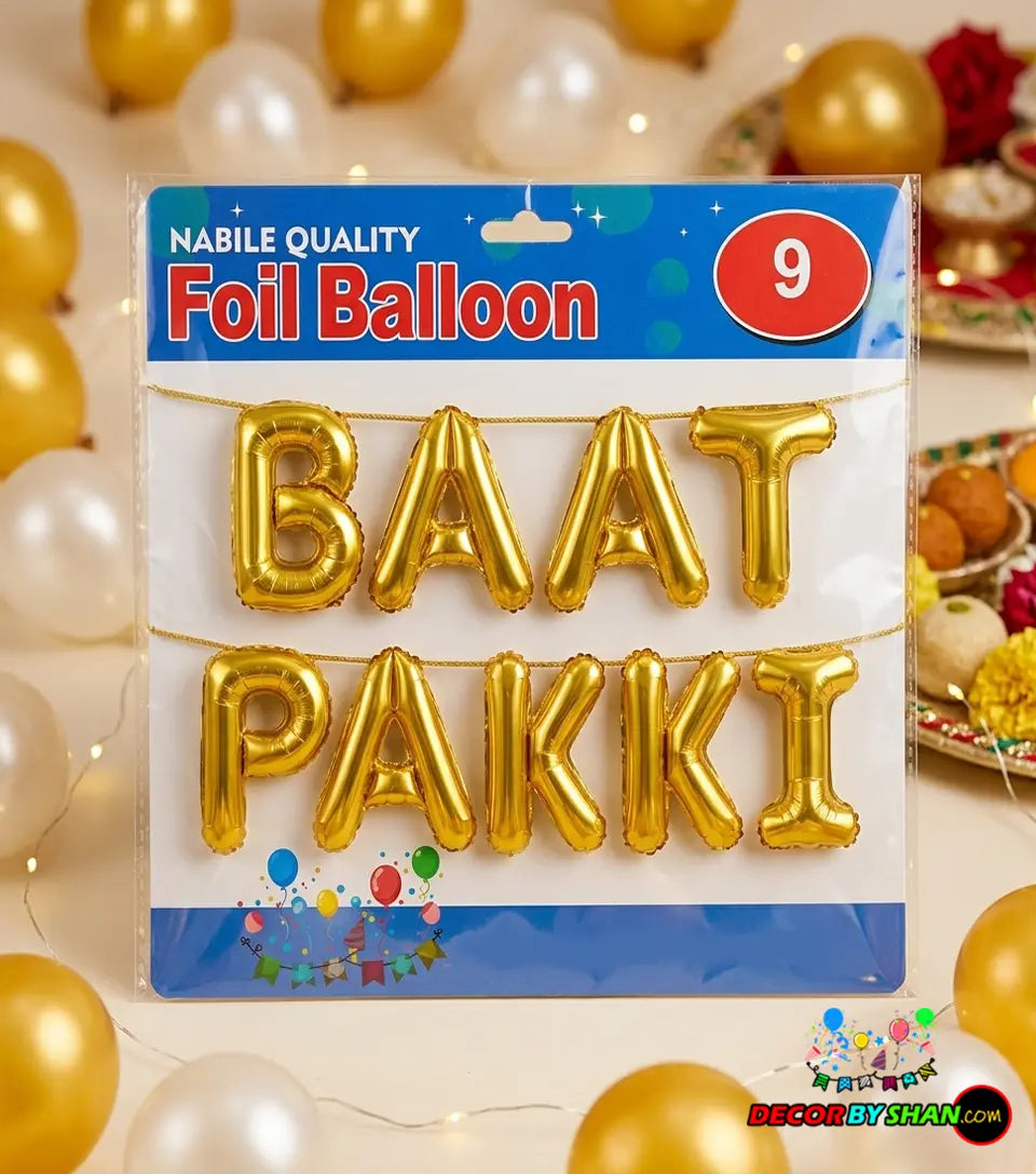 Baat Pakki Foil Balloons Set