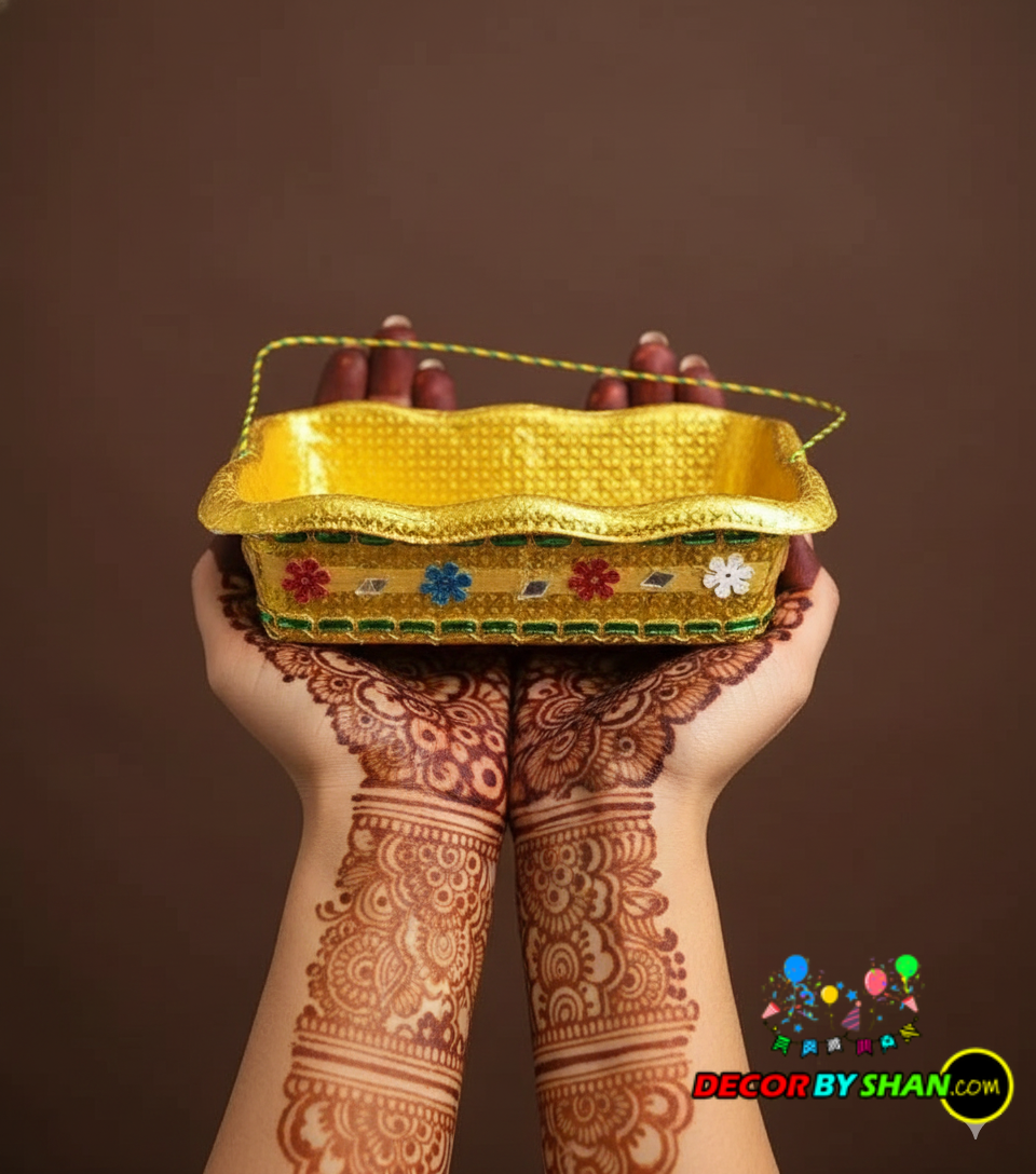 Choras Shape Mehndi Tokri