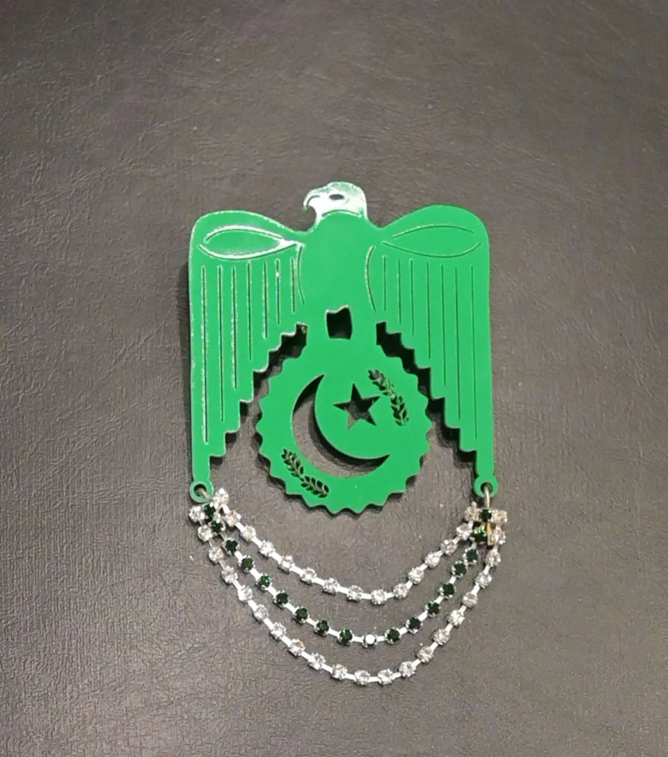 Elegance Collection: Premium Pakistani National Brooch – Special Edition