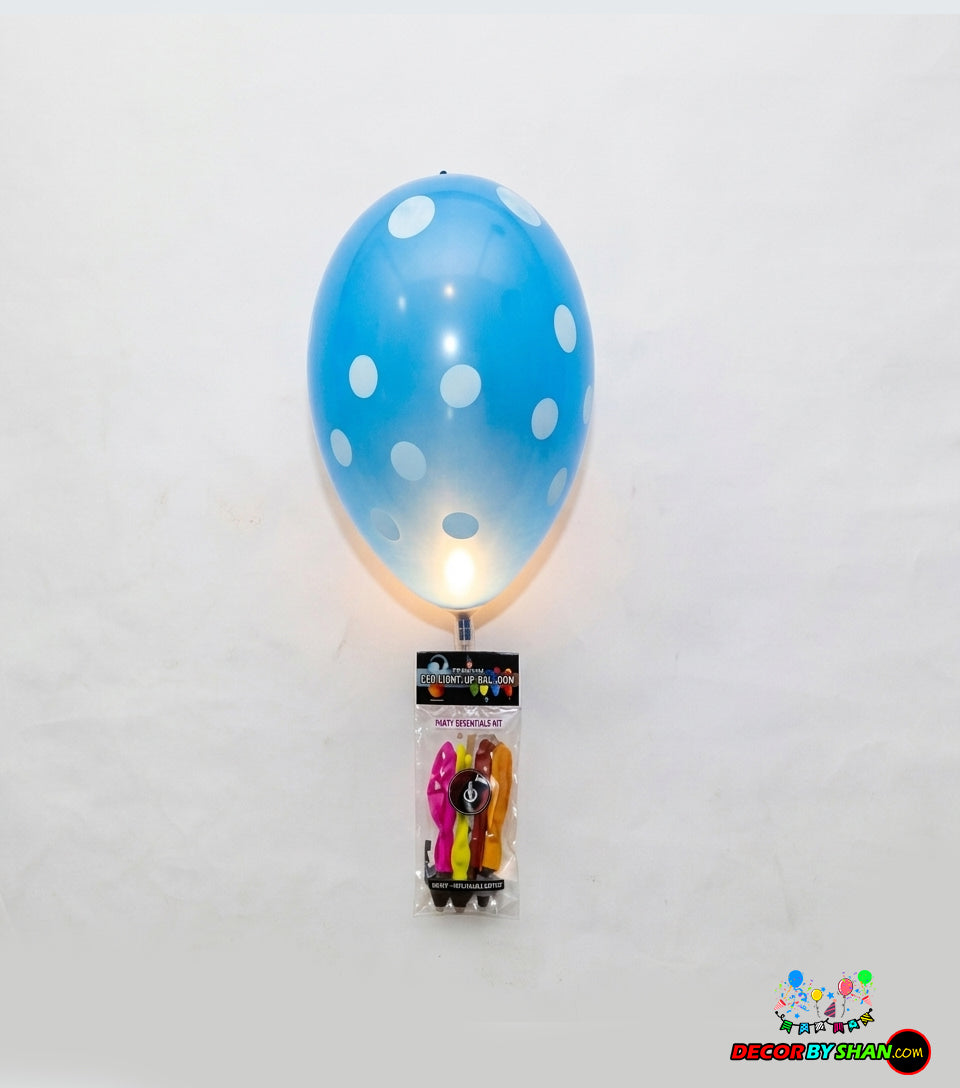 Balloons: H.B Led Light Balloon 5pcs Pack