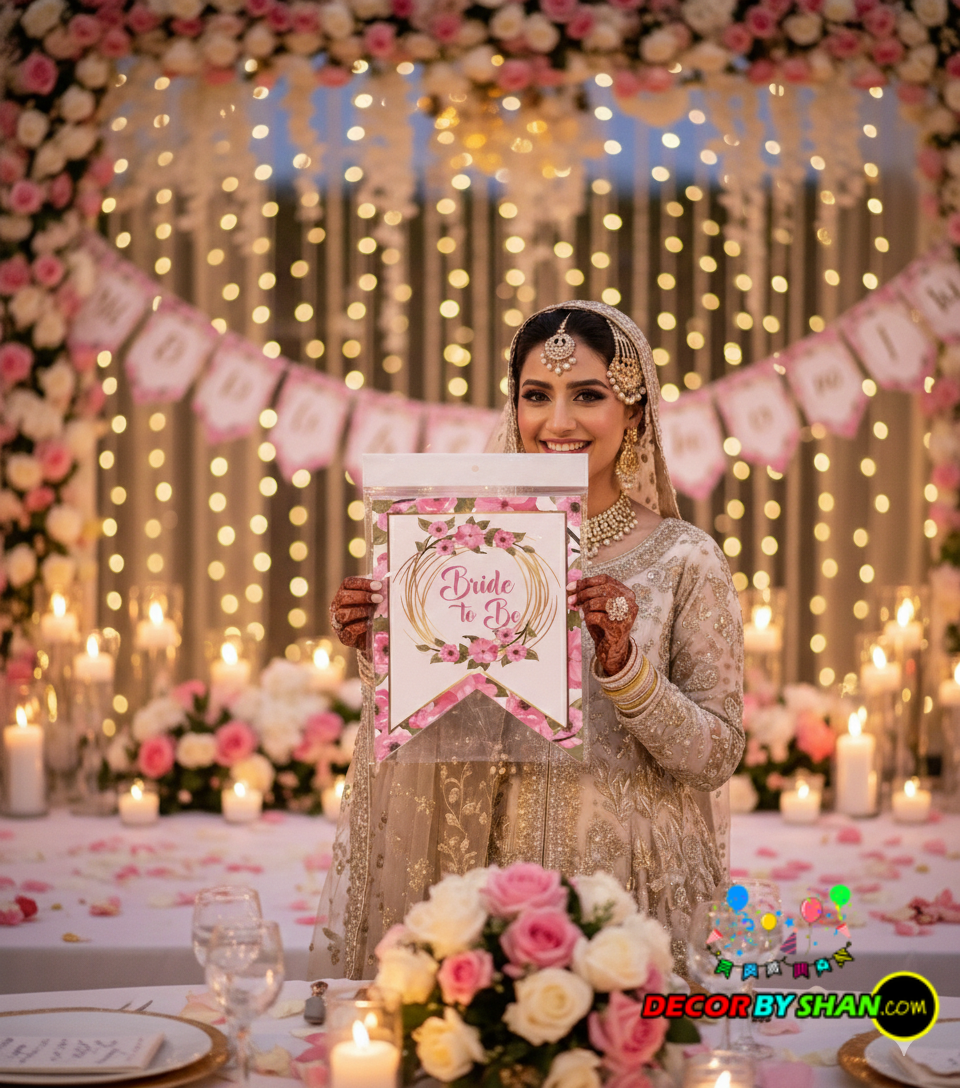 Bride To Be Letter Banner 6Pcs