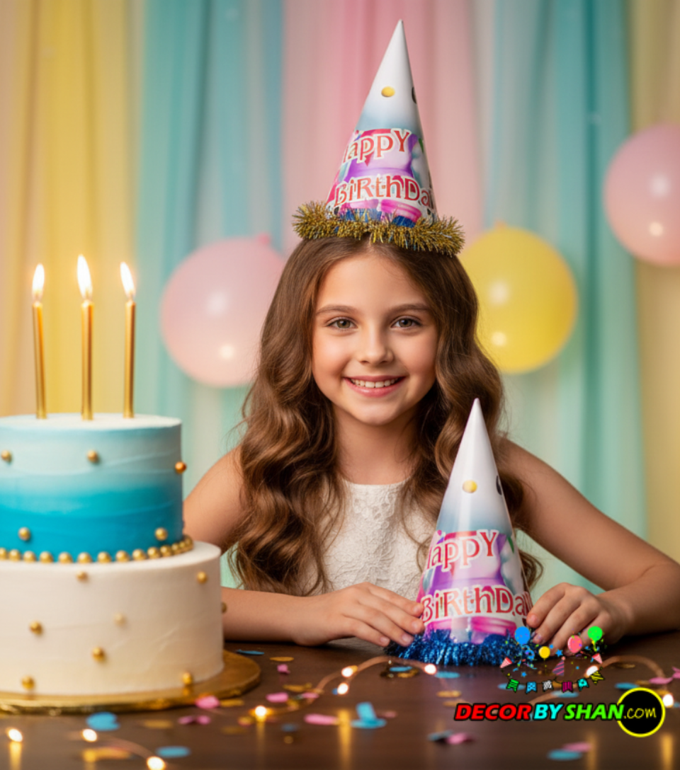 Frill Gatta Birthday Cap 24cm Medium