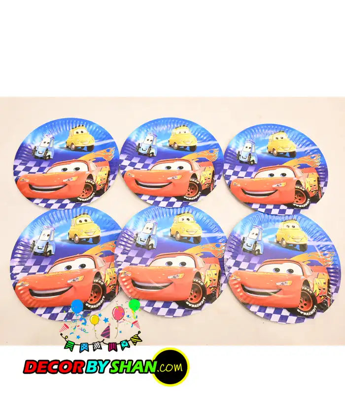 Car Racing Birthday Character Set