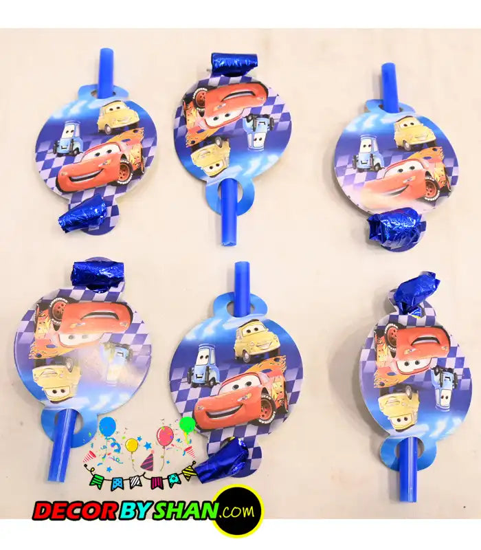Car Racing Birthday Character Set
