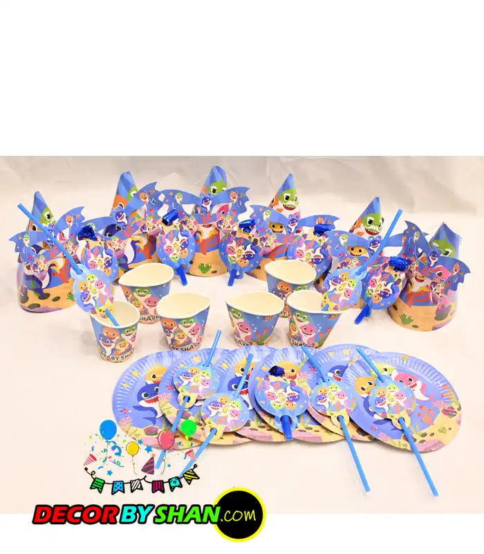 Baby Shark Birthday Character Set