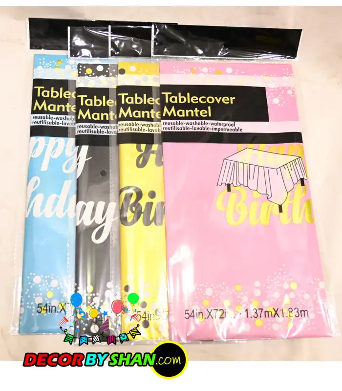Birthday Cake Table Cover