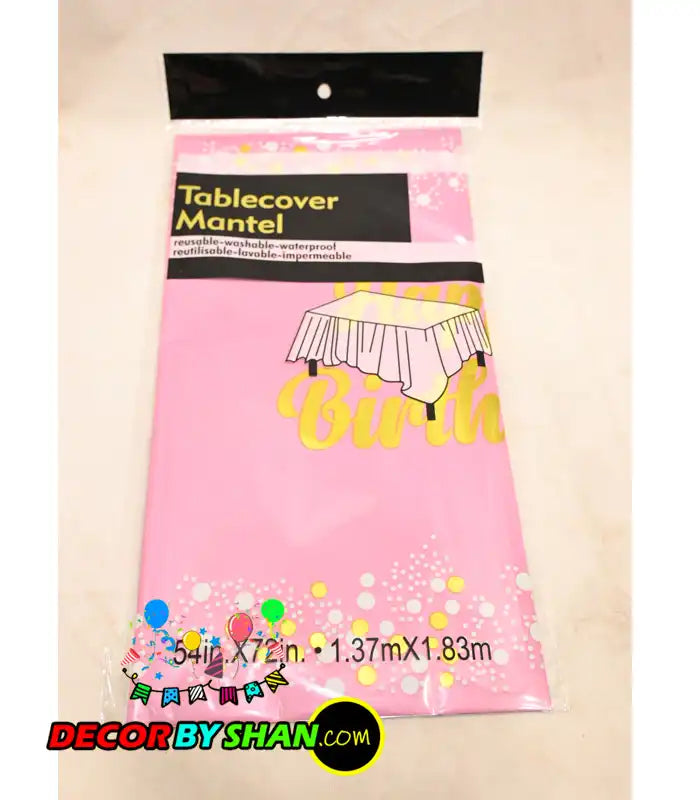 Birthday Cake Table Cover