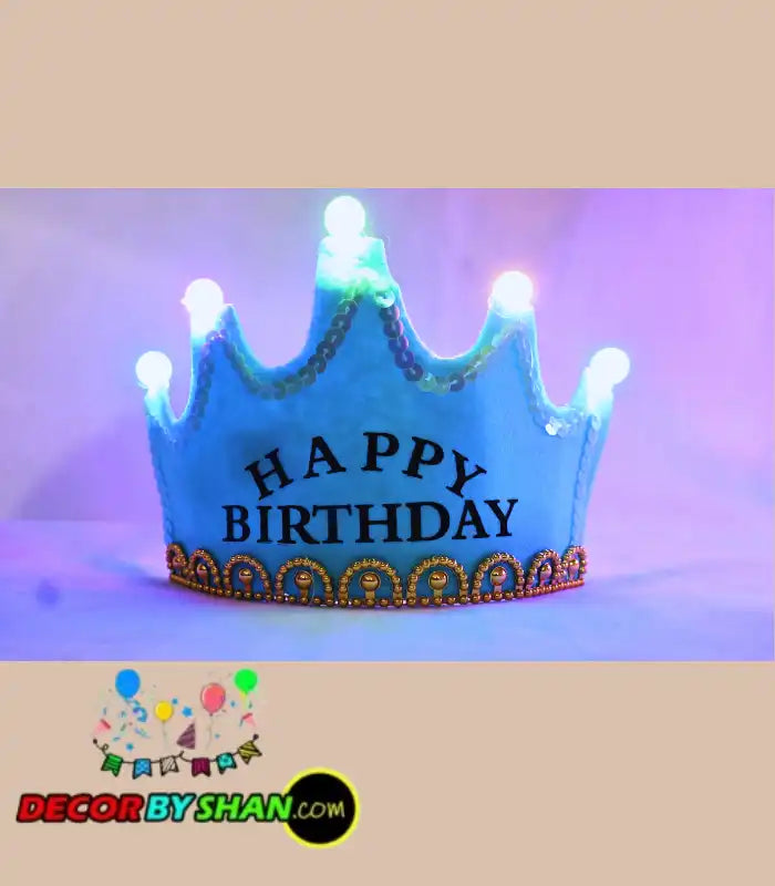 Happy Birthday LED Light Crown
