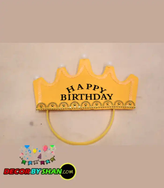 Happy Birthday LED Light Crown