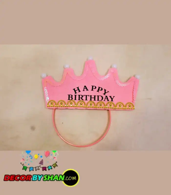 Happy Birthday LED Light Crown