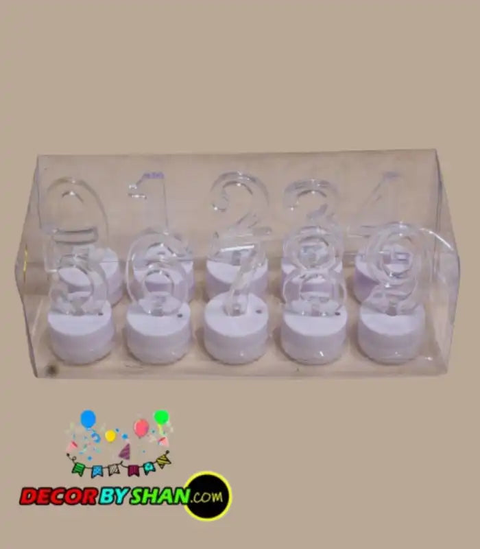 LED Light Numbering Candles