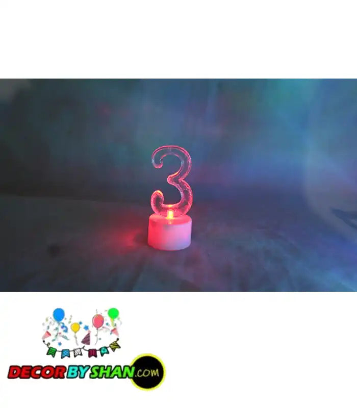 LED Light Numbering Candles