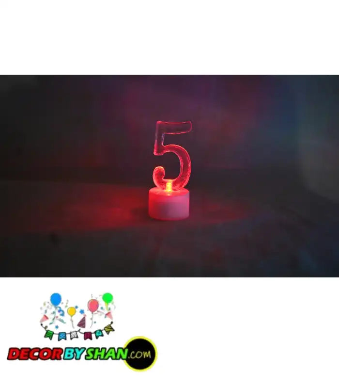 LED Light Numbering Candles