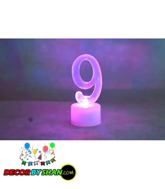 LED Light Numbering Candles