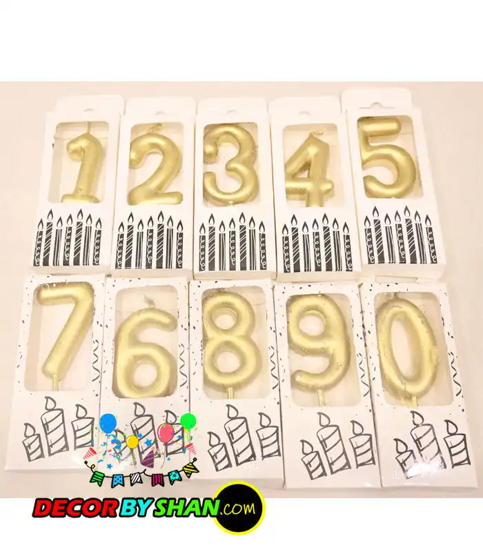 Number Candles 0-9