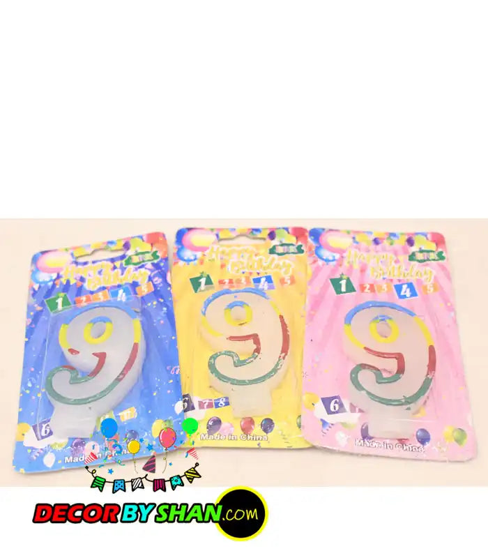 Number Candles 0-9
