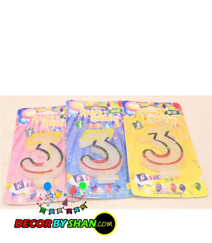 Number Candles 0-9
