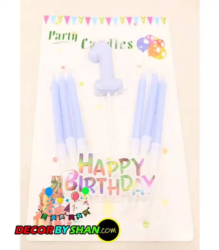 First Birthday Stand Candles
