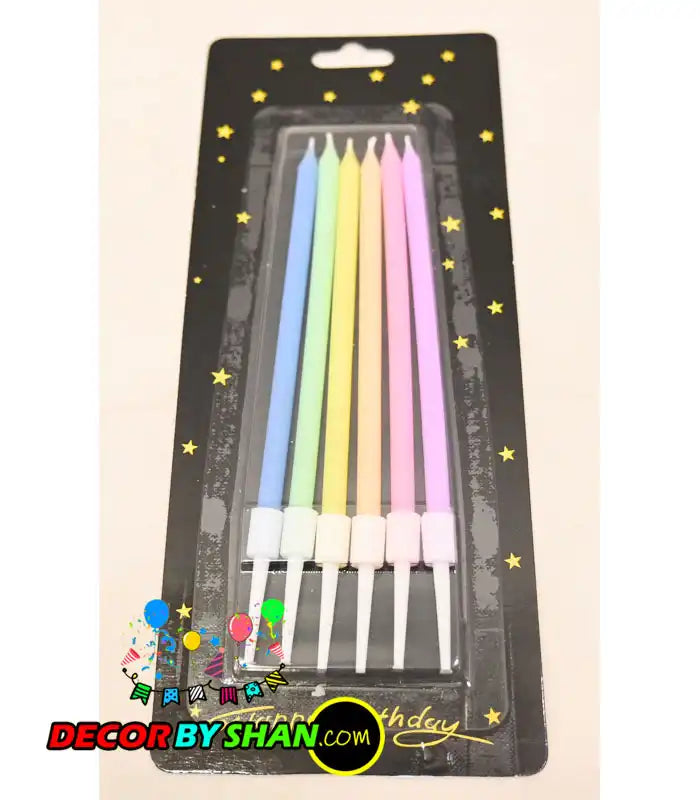 Pencil Candles Stand Big 6pcs/Pack