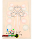 Metallic Candles Heart,Star 3pcs/Pack