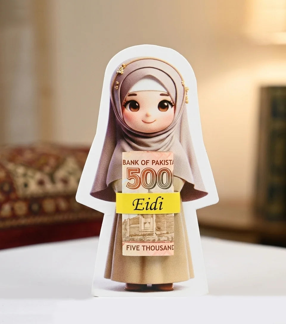 Premium 3D Shape Eidi Cards - Creative Cutout & Cartoon Characters for Kids (Pack of 12)