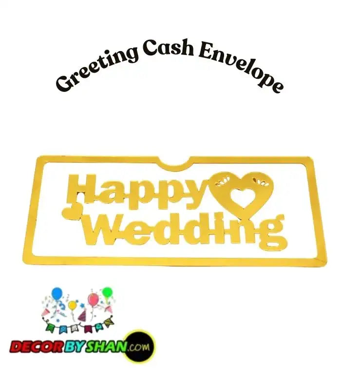 Happy Wedding Acrylic Envelope
