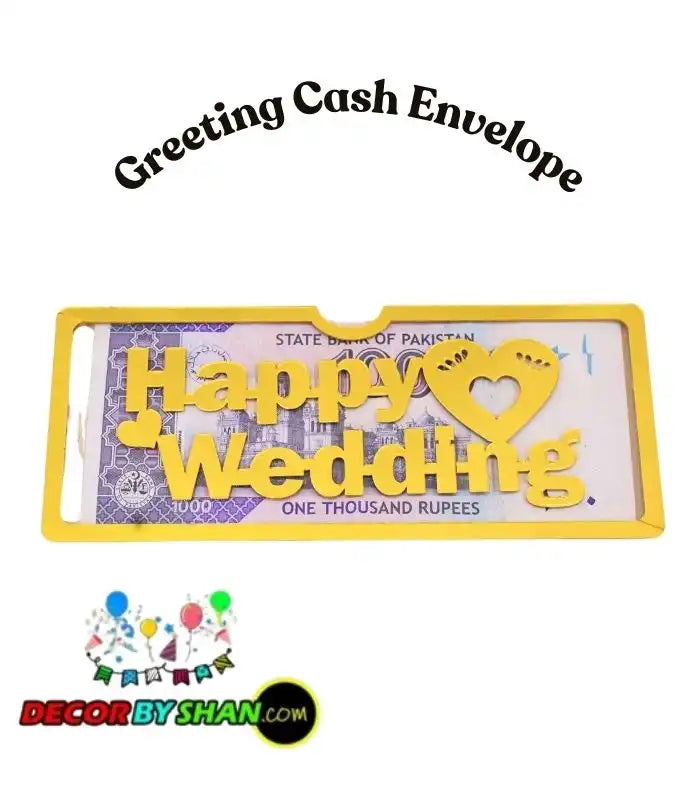 Happy Wedding Acrylic Envelope